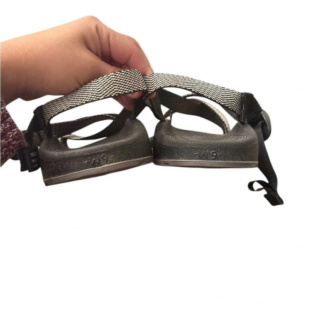 Chaco Women's Z/Cloud 2 Black & White Sandals - Picture 2 of 6